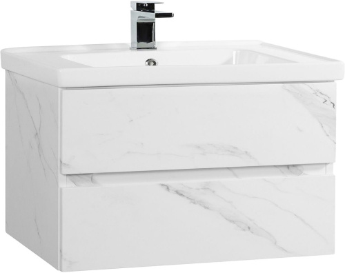 Мебель для ванной Art&Max Techno подвесная, 90, монти мрамор фото 5