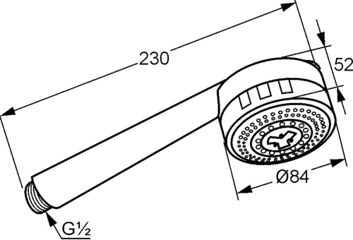 Душевая лейка Kludi Zenta 607000500 фото 6