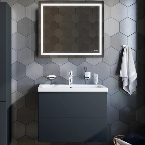 Мебель для ванной AM.PM Gem 75 графит матовый, подвесная фото 6