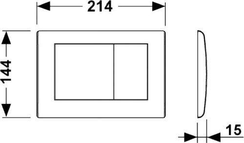Комплект Унитаз подвесной Duravit D-code 45700900A1 + Система инсталляции TECE Base K440322 с кнопкой смыва фото 8