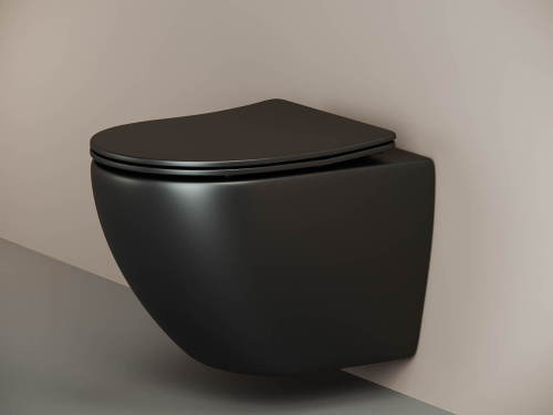 Унитаз подвесной Ceramica Nova Metropol CN4002MB безободковый фото 11