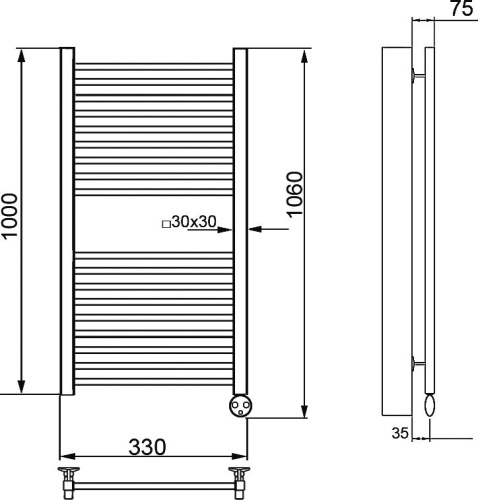 8 850 руб. Полотенцесушитель электрический Ника Modern ЛМ-2 100/30 хром фото 4 Полотенцесушитель электрический Ника Modern ЛМ-2 100/30 хром фото 4
