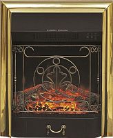 Комплект Электрокамин Royal Flame Majestic FX Brass классический очаг + Портал Royal Flame Dublin арочный сланец/темный дуб