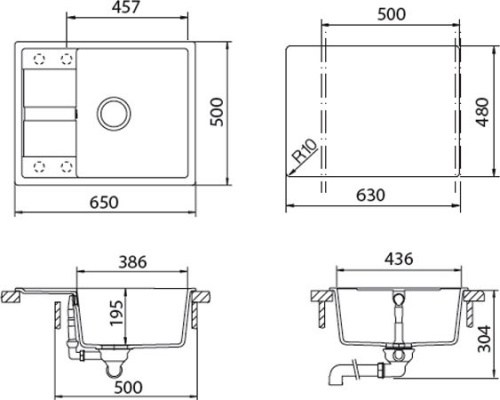 Мойка кухонная Schock Optima 50D саббиа фото 2