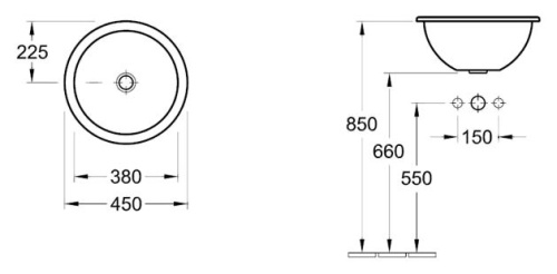 Раковина Villeroy & Boch Loop & Friends 6140 45 01 alpin фото 4