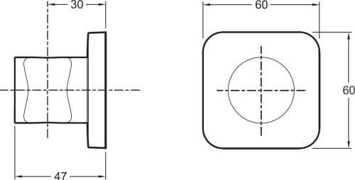 Настенный держатель Jacob Delafon Modulo 8464D-CP фото 5