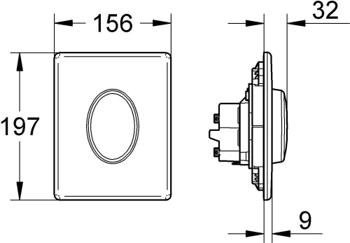 Кнопка смыва Grohe Skate Air 38564SH0 белая фото 3