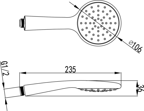 Душевая лейка Lemark LM8094C фото 2