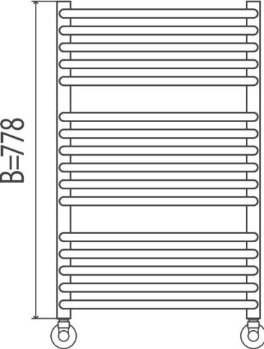 Полотенцесушитель водяной Terminus Стандарт П16 450*778 фото 3