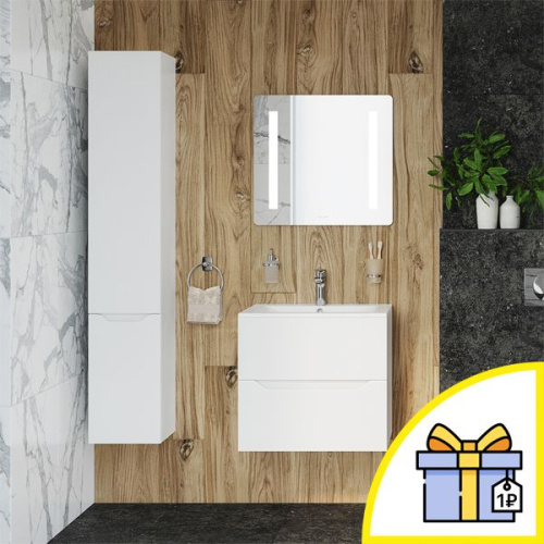 Мебель для ванной AM.PM Tender 60 подвесная, белая + Сертификат AM.PM на 30 дней подписки на медиасервис фото 6