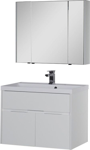 Мебель для ванной Aquanet Латина 90 белая фото 5