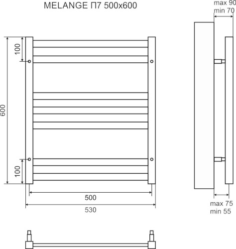 29 560 руб. Полотенцесушитель электрический Lemark Melange П7 50x60, белый фото 4 Полотенцесушитель электрический Lemark Melange П7 50x60, белый фото 4