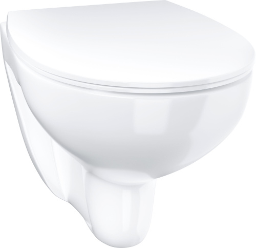 Унитаз подвесной Grohe Bau Ceramic 39899000 безободковый фото 7