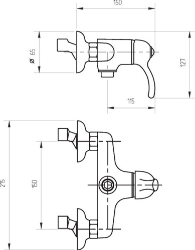 3 480 руб. Смеситель Veragio Larutta VR.LRT-3630.CR для душа фото 2 Смеситель Veragio Larutta VR.LRT-3630.CR для душа фото 2