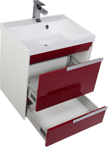 Мебель для ванной Aquanet Тиволи 60 бордо фото 6