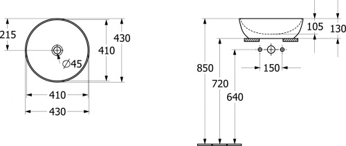 Раковина Villeroy & Boch Artis 417943R1 альпийский белый фото 5