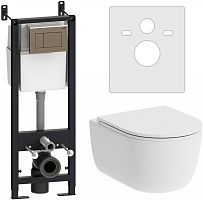 Комплект Damixa Sirius DX86.IS10151.1700 кнопка смыва хром