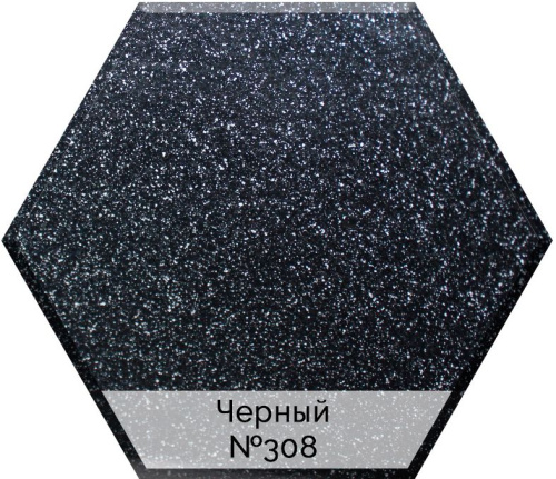 Мойка кухонная AquaGranitEx M-05 черная фото 2