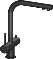 Смеситель Timo Saona 2356/03FL для кухонной мойки, черный