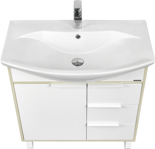 Мебель для ванной AQUATON Рико 80 белая, ясень фабрик фото 9