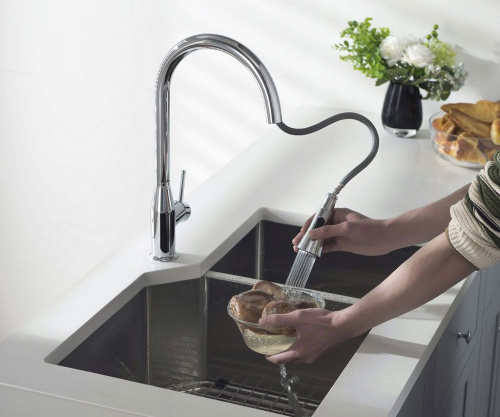 Смеситель Timo Saona 2336/00FL для кухонной мойки фото 3