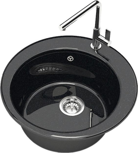 Мойка кухонная Marrbaxx Виктори Z030Q004 чёрный фото 2
