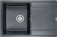 Мойка кухонная Paulmark Flugen PM217850-BLM черный металлик