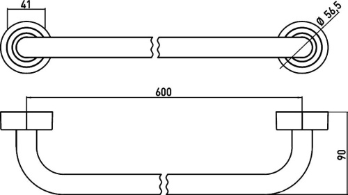 Полотенцедержатель Emco Polo 0760 001 60 хром фото 3