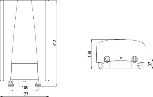 Водонагреватель Clage E-compact CEX 9 фото 3
