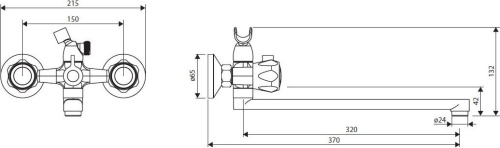 Смеситель Dorff Modern D7095000 универсальный фото 3