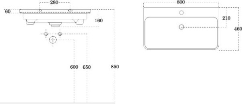Мебель для ванной Aquanet София 80 фото 3