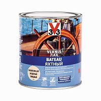 Лак Яхтный V33 для внутренних и наружных работ, полуглянцевый