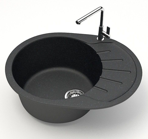 4 921 руб. Мойка кухонная ZETT lab. T010Q004 черная фото 2 Мойка кухонная ZETT lab. T010Q004 черная фото 2