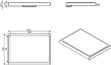 Полка Langberger Black Edition 38051F-BP anti-slip