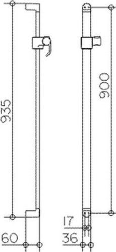 Душевая штанга Keuco Elegance new 51685 010900 фото 3