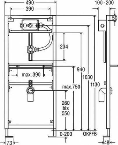 Система инсталляции для писсуаров Viega Eco Plus 461843 фото 2