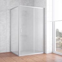 Душевой уголок Vegas Glass ZP+ZPV 120*90 07 10 профиль матовый хром, стекло сатин