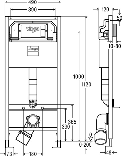 Система инсталляции для унитазов Viega Prevista Dry 8524 фото 2