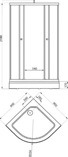 18 580 руб. Душевой уголок Triton Гидрус 90x90 см фото 2 Душевой уголок Triton Гидрус 90x90 см фото 2