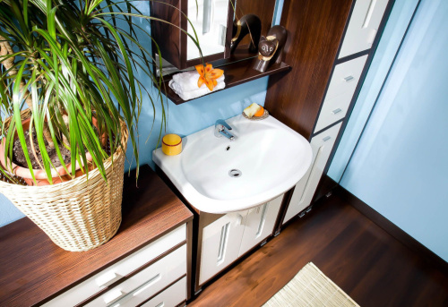Мебель для ванной Бриклаер Бали 60 венге, белый глянец фото 2
