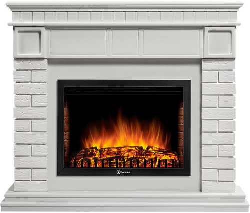 27 990 руб. Портал Firelight Bricks 25 камень белый, белая эмаль фото 2 Портал Firelight Bricks 25 камень белый, белая эмаль фото 2