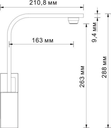 Смеситель Wasserkraft Alme 1507 для кухонной мойки фото 4