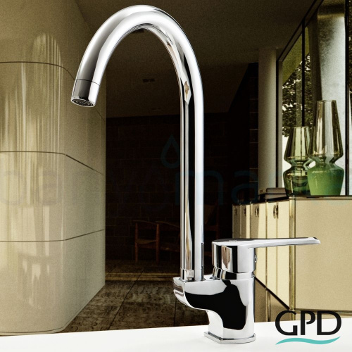 7 140 руб. Смеситель GPD Atros MTE65 для кухонной мойки фото 2 Смеситель GPD Atros MTE65 для кухонной мойки фото 2