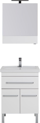 Мебель для ванной Aquanet Сиена 60 белая, 1 ящик, 2 двери Мебель для ванной Aquanet Сиена 60 белая, 1 ящик, 2 двери