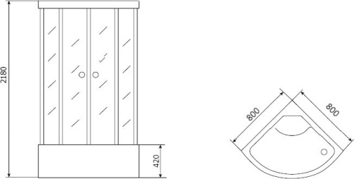 43 200 руб. Душевая кабина Timo Eco TE-0780 фото 7 Душевая кабина Timo Eco TE-0780 фото 7