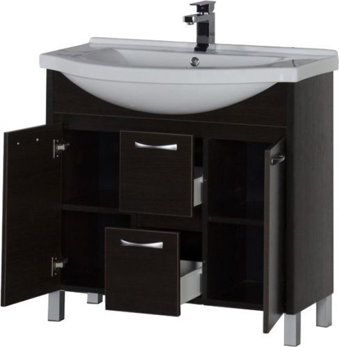 Мебель для ванной Aquanet Донна 90 венге фото 5