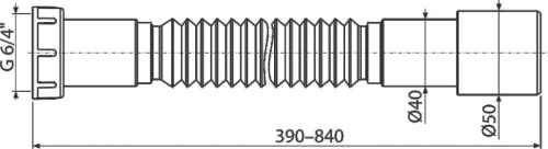 Гофра AlcaPlast A770 фото 2