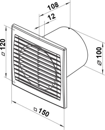 Вытяжной вентилятор Vents 100 СК фото 4