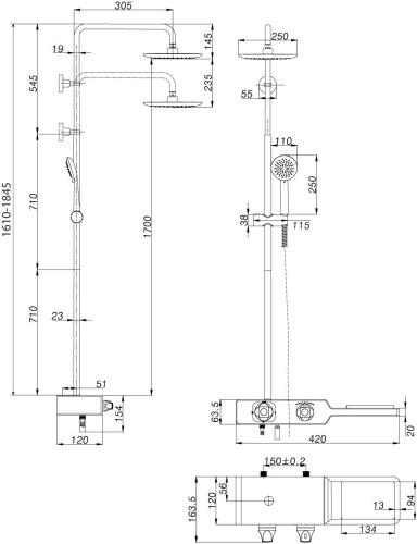 Душевая стойка Lemark Tropic LM7009C фото 2