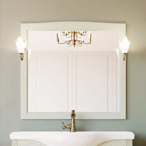 Мебель для ванной ValenHouse Эллина 105 слоновая кость, фурнитура бронза фото 8